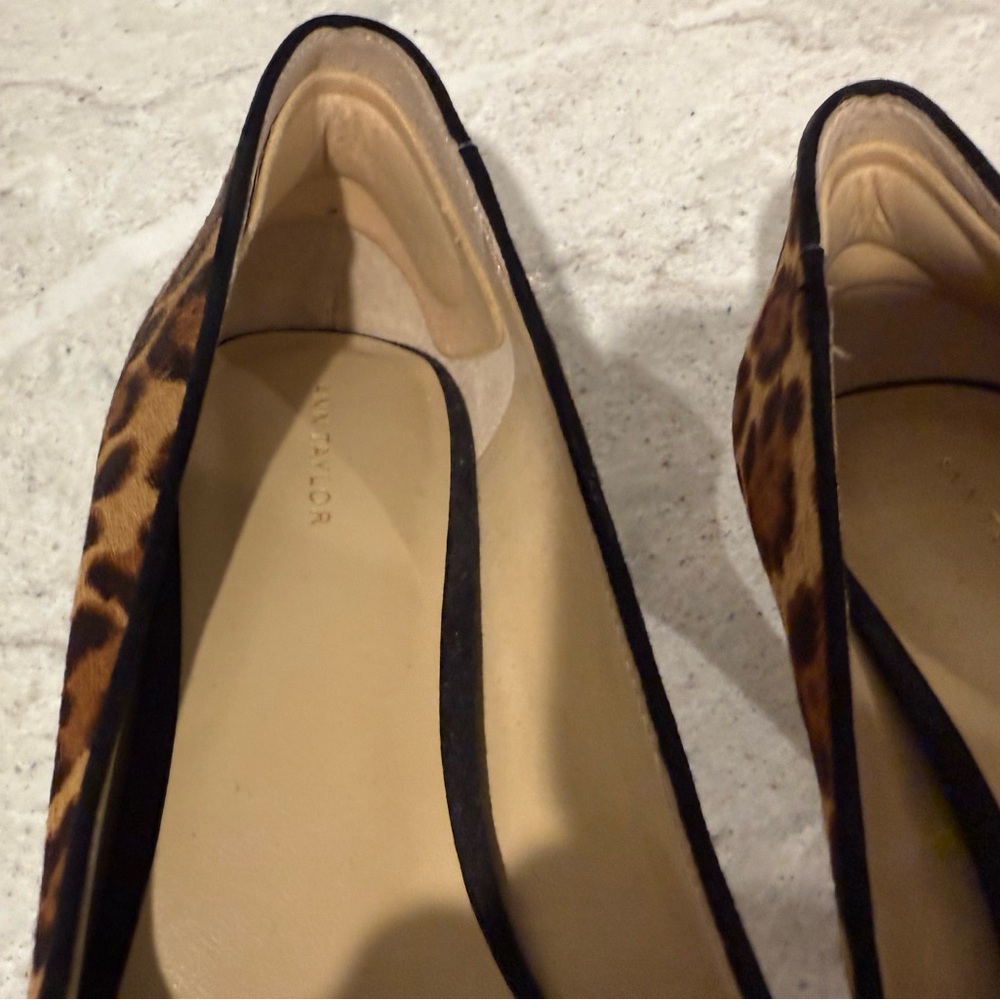 Ann Taylor Leopard Print Calfskin Heels - Picture 6 of 6